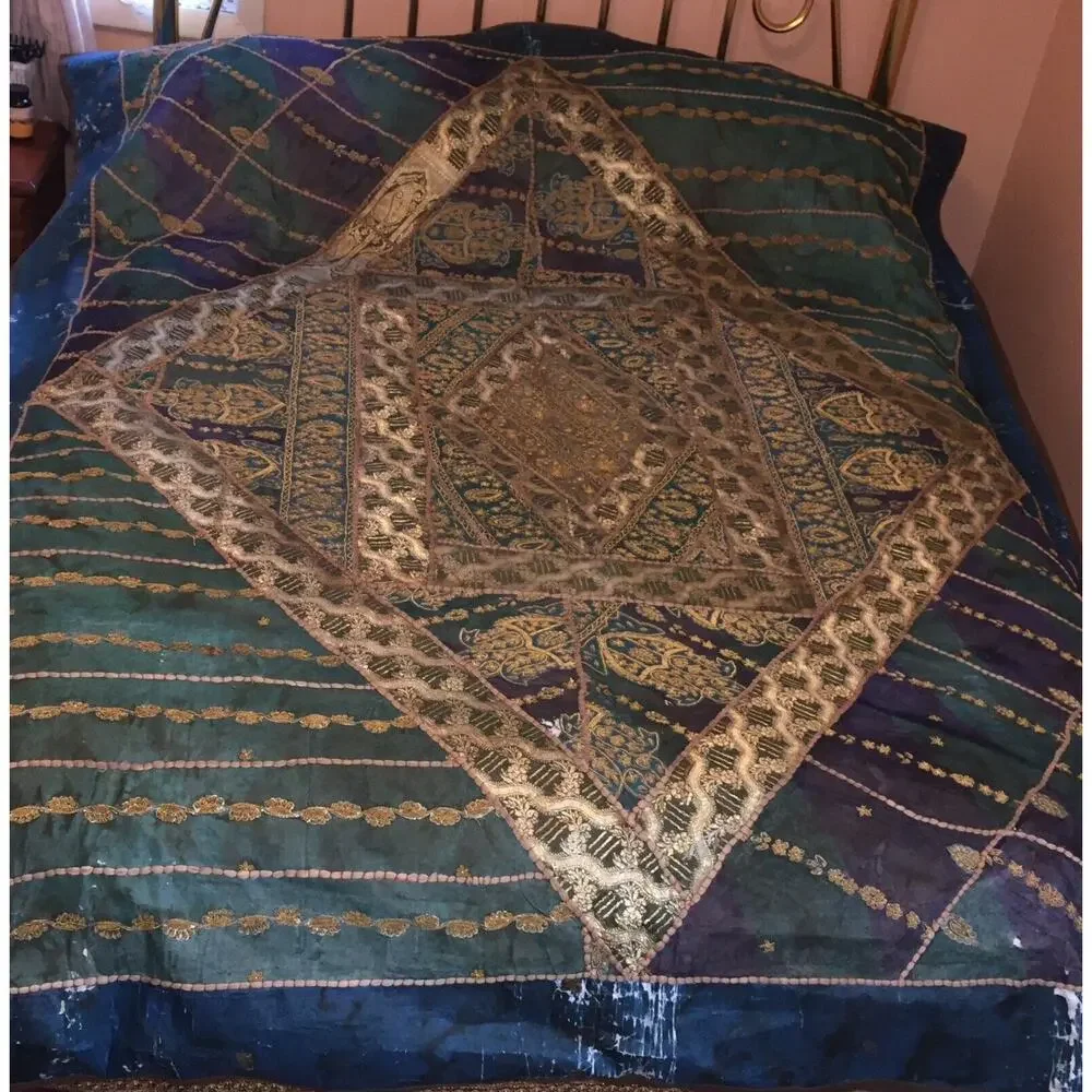 Indian / Indonesian Blanket/ Rug/ Wall ? 92”L x 74” W READ